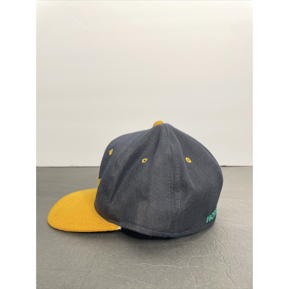 Vintage Notre Dame Fighting Irish Hat Cap Fitted 7 1/4 Mens NCAA College Blue - Picture 2 of 8
